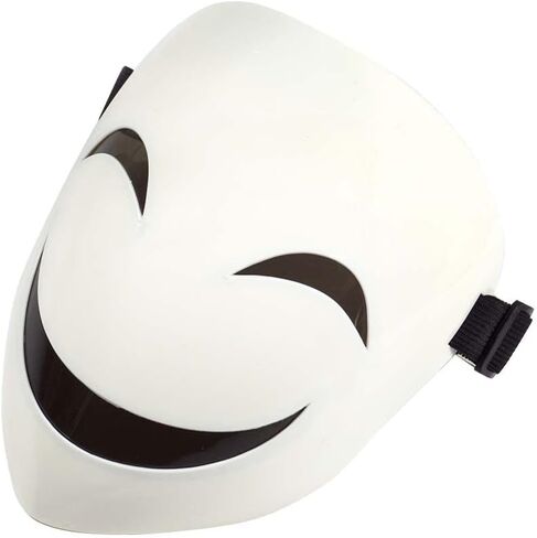 قناع الابتسامة أنيمي كاجيتاني هيروكو كوسبلاي للهالوين باللون الأبيض in Kuwait