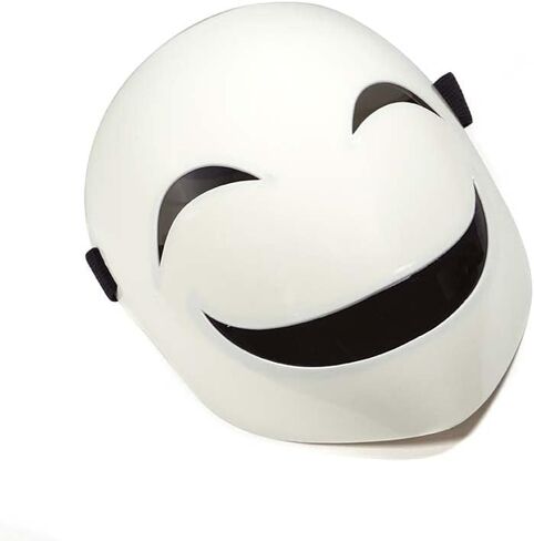 قناع الابتسامة أنيمي كاجيتاني هيروكو كوسبلاي للهالوين باللون الأبيض in Kuwait