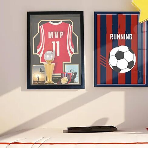 صندوق ظلال كبير مقاس 16 × 20، وعمق خارجي 6 بوصة، إطار صندوق ظلال كبير جدًا من الخشب الطبيعي مع باب مغناطيسي لحفلات الزفاف، وعيد الميلاد، وعيد الحب (متفحم أصلي) in Kuwait