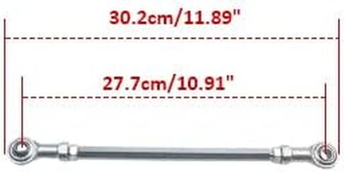 2pcs 238mm/240mm 8mm Hole Adjustable Steering Shaft Tie Rod For 49cc Electric ATV Go Kart in Saudi Arabia