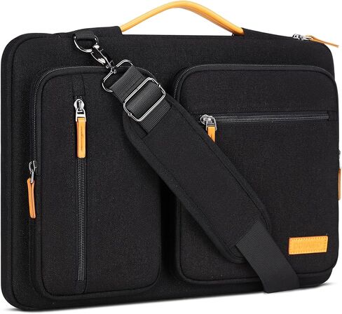 DOMISO 15.6 inch Laptop Sleeve Case Water-Resistant Computer Cover Bag with Detachable Shoulder Straps and Extendable Handle for HP, Dell Notebook,Grey in Kuwait