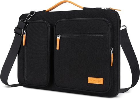 DOMISO 15.6 inch Laptop Sleeve Case Water-Resistant Computer Cover Bag with Detachable Shoulder Straps and Extendable Handle for HP, Dell Notebook,Grey in Kuwait