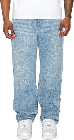 Victorious Men's Essential Baggy Wide Denim Jeans in Saudi Arabia