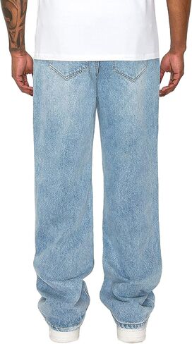 Victorious Men's Essential Baggy Wide Denim Jeans in Saudi Arabia
