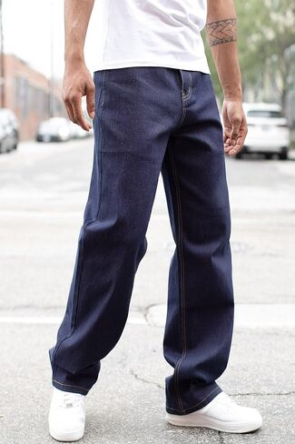 Victorious Men's Essential Baggy Wide Denim Jeans in Saudi Arabia