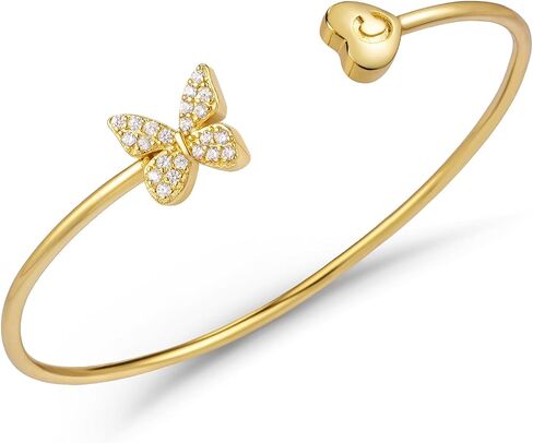 SELOVO Letter Bracelet Women Initial Bracelets Butterfly Heart Bracelets for Women in Kuwait