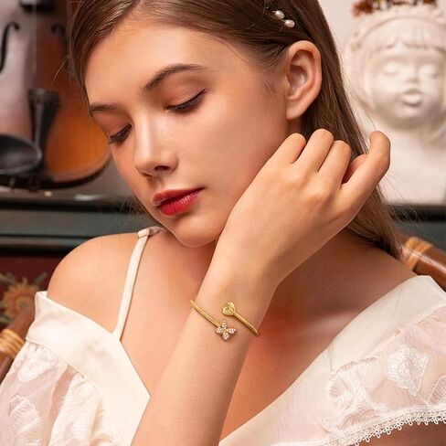 SELOVO Letter Bracelet Women Initial Bracelets Butterfly Heart Bracelets for Women in Kuwait