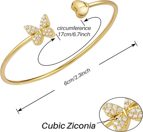 SELOVO Letter Bracelet Women Initial Bracelets Butterfly Heart Bracelets for Women in Kuwait