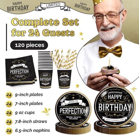 زينة حفلات عيد ميلاد الخنزير، 120 قطعة من لوازم الحفلات ذات طابع الخنزير، أدوات مائدة رائعة للاستعمال مرة واحدة تتضمن أطباق ورقية ومناديل وأكواب وقش | يخدم 24 in Kuwait