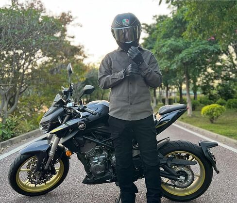 Men's Motorcycle Shirt All Season Biker Shirt Water Resistant and Durable with 5x CE Armor in Saudi Arabia