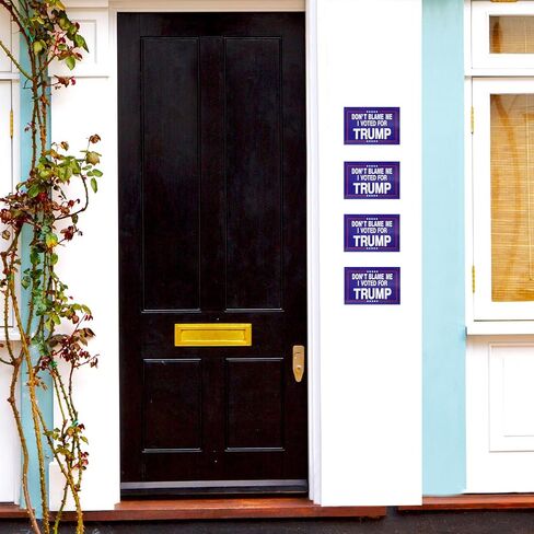 10 قطع من ملصقات ترامب ذاتية اللصق، مقاس 5.91 × 3.94 بوصة، لقد قمت بالتصويت لملصقات ترامب المقاومة للماء، ملصقات الحملة الرئاسية للسيارات والشاحنات (أزرق داكن) in Kuwait