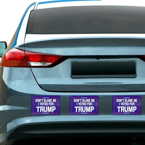 10 قطع من ملصقات ترامب ذاتية اللصق، مقاس 5.91 × 3.94 بوصة، لقد قمت بالتصويت لملصقات ترامب المقاومة للماء، ملصقات الحملة الرئاسية للسيارات والشاحنات (أزرق داكن) in Kuwait