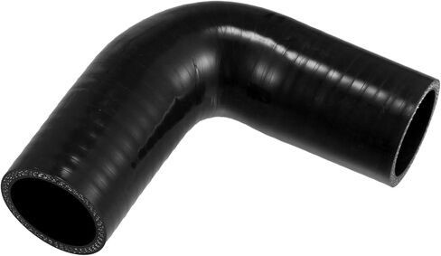 90 Degree Elbow Coupler Silicone Hose, 38mm 1.5" ID 102mm Length Intercooler Tube Universal for Car Engine Durable Silicone Black for Turbo Intake in Saudi Arabia