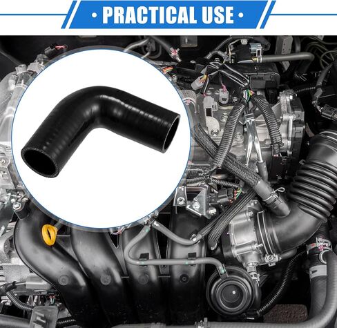 90 Degree Elbow Coupler Silicone Hose, 38mm 1.5" ID 102mm Length Intercooler Tube Universal for Car Engine Durable Silicone Black for Turbo Intake in Saudi Arabia