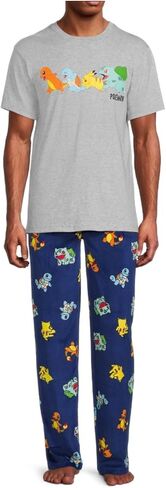 طقم بيجامة بوكيمون للنوم - مقاس X-Large in Kuwait