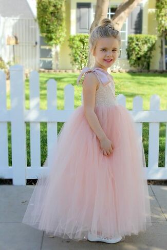 ekidsbridal One-Shoulder Sequin Tutu Flower Girl Dress Princess Dresses Pageant Gown 182 in Saudi Arabia
