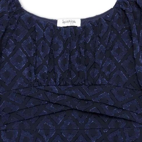 Speechless Girls' Long Sleeve Jacquard Clip Dot Party Dress in Saudi Arabia