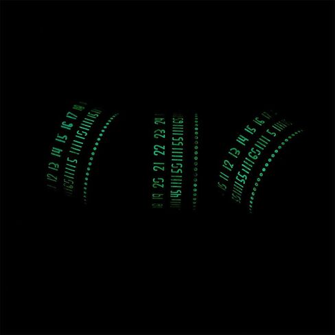 Men's Stainless Steel 14MM Width Lucky Arabic Numbers Turner Ring Anxiety Worry Fidget Band in Kuwait