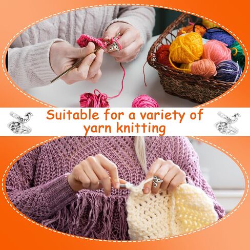 Sibba 39 Pcs Stitch Markers, Crochet Ring Stitch Markers Clips Set with Sewing Needles, Adjustable Knitting Crochet Loop Ring for Weaving and Sewing DIY and Handmade Crafts in Saudi Arabia