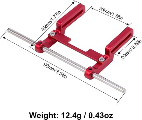 TRX4M Bumper, Aluminum Adjustable 1/18 RC Crawler Front Bumper Mount with Hex Screw Installation Tool for 1/18 RC Crawler TRX4M 97044-1 97064-1 97054-1 97074-1 Upgrades (Black) in Saudi Arabia