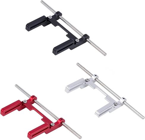 TRX4M Bumper, Aluminum Adjustable 1/18 RC Crawler Front Bumper Mount with Hex Screw Installation Tool for 1/18 RC Crawler TRX4M 97044-1 97064-1 97054-1 97074-1 Upgrades (Black) in Saudi Arabia