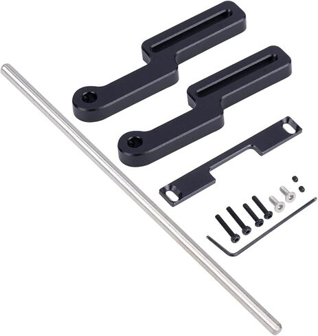 TRX4M Bumper, Aluminum Adjustable 1/18 RC Crawler Front Bumper Mount with Hex Screw Installation Tool for 1/18 RC Crawler TRX4M 97044-1 97064-1 97054-1 97074-1 Upgrades (Black) in Saudi Arabia
