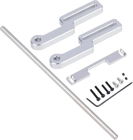 TRX4M Bumper, Aluminum Adjustable 1/18 RC Crawler Front Bumper Mount with Hex Screw Installation Tool for 1/18 RC Crawler TRX4M 97044-1 97064-1 97054-1 97074-1 Upgrades (Black) in Saudi Arabia