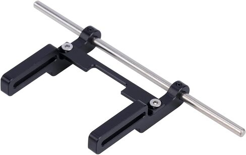 TRX4M Bumper, Aluminum Adjustable 1/18 RC Crawler Front Bumper Mount with Hex Screw Installation Tool for 1/18 RC Crawler TRX4M 97044-1 97064-1 97054-1 97074-1 Upgrades (Black) in Saudi Arabia