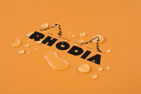 Rhodia cf11200 Notepad, No.11 (A7), 80 Sheets, Grid Ruled, Water Repellent Cover, Perforated, PEFC Certified, Block Rodia No.11 (2.9 x 4.1 inches (7.4 x 10.5 cm), Orange in Kuwait