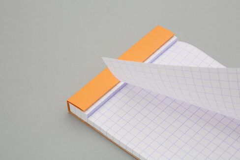 Rhodia cf11200 Notepad, No.11 (A7), 80 Sheets, Grid Ruled, Water Repellent Cover, Perforated, PEFC Certified, Block Rodia No.11 (2.9 x 4.1 inches (7.4 x 10.5 cm), Orange in Kuwait