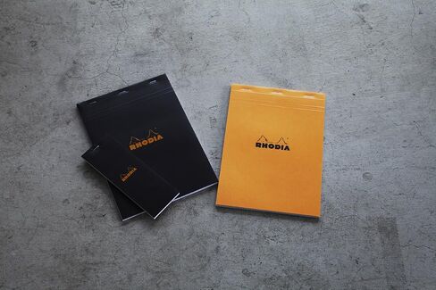 Rhodia cf11200 Notepad, No.11 (A7), 80 Sheets, Grid Ruled, Water Repellent Cover, Perforated, PEFC Certified, Block Rodia No.11 (2.9 x 4.1 inches (7.4 x 10.5 cm), Orange in Kuwait