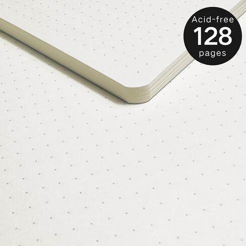 SINOBAND Dotted Journal Writing Notebook, 4 Pieces Soft PU Leather Cover Bullet Journals with 512 Pages, A5 Colorful Subject Notebook, Dotted Grid Travel Journal for Traveler, Student in Saudi Arabia
