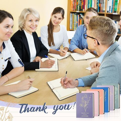 24 Pcs Employee Appreciation Notebook Gift Bulk A6 Leather Motivational Gifts Inspirational Notebook Thank You Gifts for Coworker Team Teachers Student Office Christmas Supply(Brown) in Saudi Arabia