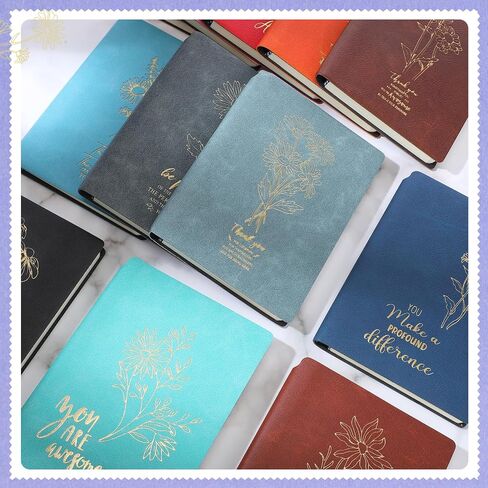 24 Pcs Employee Appreciation Notebook Gift Bulk A6 Leather Motivational Gifts Inspirational Notebook Thank You Gifts for Coworker Team Teachers Student Office Christmas Supply(Brown) in Saudi Arabia