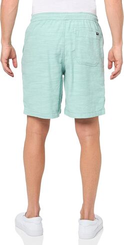 UNIONBAY Men's Marina Cotton Slub Elastic Pull-on Shorts in Kuwait
