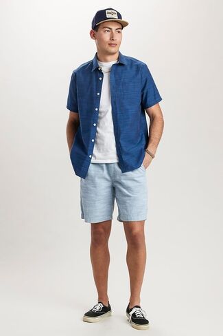 UNIONBAY Men's Marina Cotton Slub Elastic Pull-on Shorts in Saudi Arabia