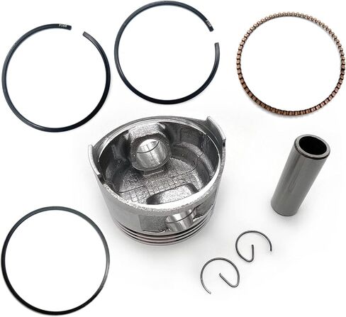 مجموعة حشية رأس حلقة المكبس 44 مم من مجموعة مكبس المحرك تناسب متوافق مع Yamaha PW50 PY QT 50 Big Bore PW60 QT60 49cc 2-Stroke Pit Dirt Bike 1981-2009 in Kuwait