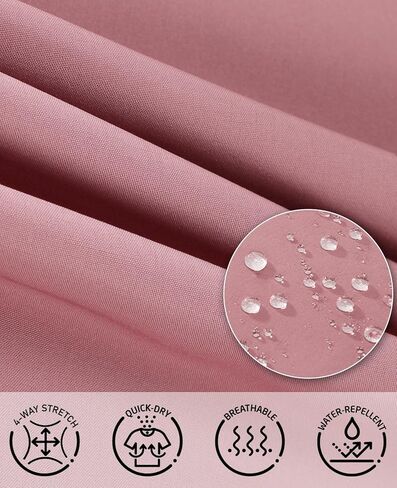 بنطال Haimont النسائي للمشي لمسافات طويلة للركض خفيف الوزن وسريع الجفاف وخصر مرن قابل للتمدد مع جيوب بسحاب أثناء السفر والتخييم in Kuwait