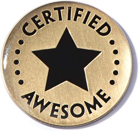 TCDesignerProducts Certified Awesome Appreciation Award Lapel Pin in Saudi Arabia