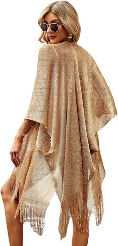 Women's Swimwear Cover Up Swimsuit Bikini Coverup Pearl Crochet Tassel in Saudi Arabia