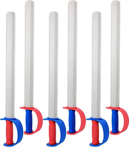 Click N' Play Multi-Pack - Large 27" Foam Swords for Kids Parties & Pretend Play - Pirate, Ninja, & Knight Swords, Set of 6 in Saudi Arabia