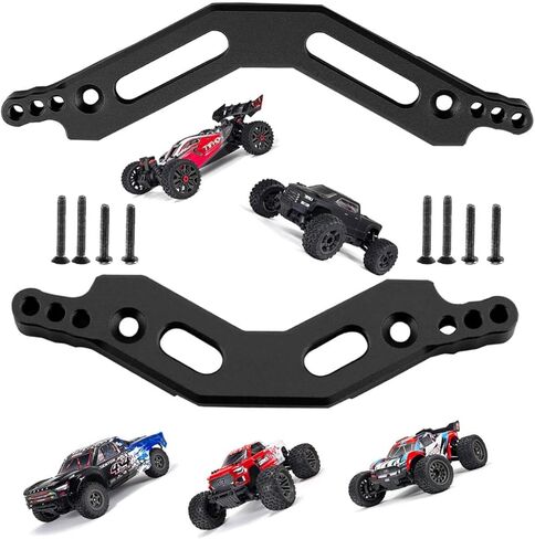 Aluminum Front Rear Shock Tower Upgrades Part for 1/10 Arrma Senton/Granite 3S BLX &Mega550,1/10 Outcast/Kraton 4S BLX 4WD,Black in Kuwait