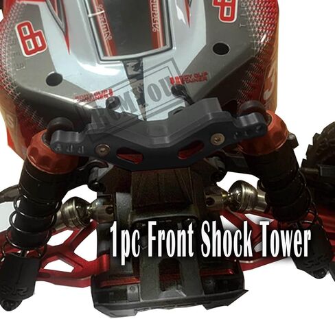 Aluminum Front Rear Shock Tower Upgrades Part for 1/10 Arrma Senton/Granite 3S BLX &Mega550,1/10 Outcast/Kraton 4S BLX 4WD,Black in Kuwait