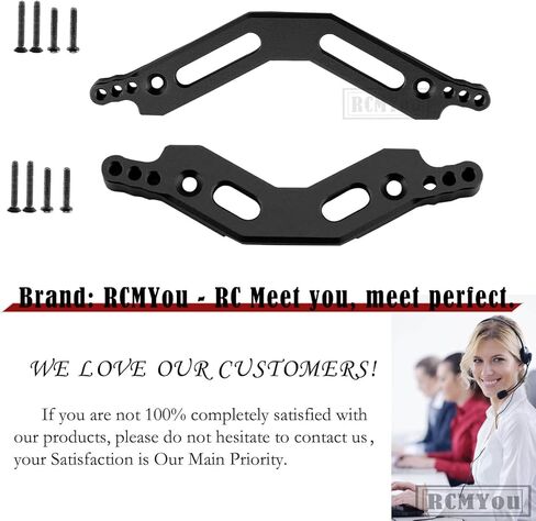Aluminum Front Rear Shock Tower Upgrades Part for 1/10 Arrma Senton/Granite 3S BLX &Mega550,1/10 Outcast/Kraton 4S BLX 4WD,Black in Kuwait