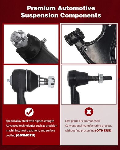4WD Front Upper Control Arm And Ball Joint Fit 1997-2003 for Ford for F-150 1997-2002 for Ford Expedition, Outer Tie Rod End Idler Arm Tie Rod Adjusting Sleeve Sway Bar End Link (14Pcs) in Saudi Arabia