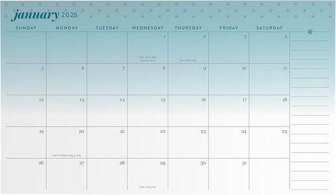 Erin Condren 2025 Monthly Calendar Sticky Notes | 12 Calendar Months with 3M Adhesive for Portable Planning | For Adding a Calendar Function to Any Notebook, Journal, Desk or Refrigerator in Saudi Arabia
