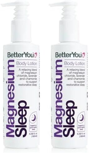 BetterYou Magnesium Sleep Body Lotion - Relaxing Body Lotion - Magnesium Body Cream WIth Lavender And Chamomile Blend - Sore Muscle Relief - 6.08 oz in Saudi Arabia