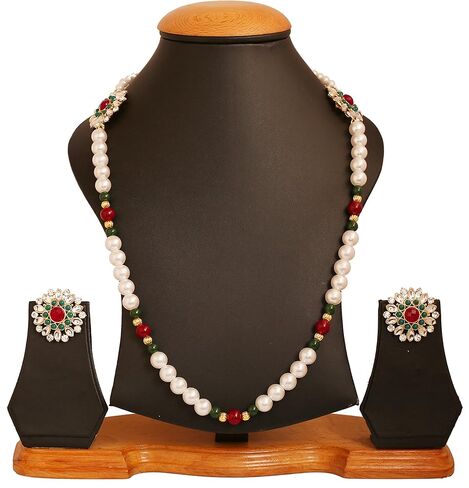 مجموعة Touchstone "South Temple Collection Indian Bollywood Bridal Designer Jewelry Rani Haar مجموعة قلادة طويلة باللون الذهبي للنساء in Kuwait