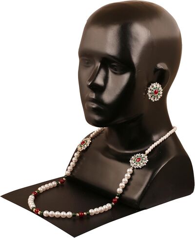 مجموعة Touchstone "South Temple Collection Indian Bollywood Bridal Designer Jewelry Rani Haar مجموعة قلادة طويلة باللون الذهبي للنساء in Kuwait