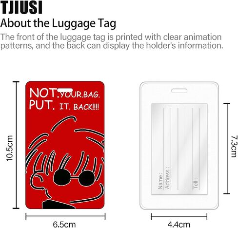 Anime Satoru Luggage Tags for Suitcases Gojo Travel Luggage Baggage 2PCS Silicone Funny Travel Accessories Labels Belt Strap and 2PCS Stainless Steel String Loop for Bag Backpack Suitcase Plane in Saudi Arabia